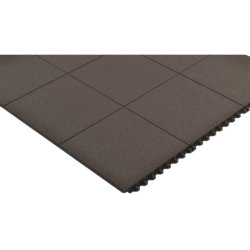 Notrax modul�r svejsem�tte Cushion Ease Solid 656 - 91x91cm sort nitril m�tte