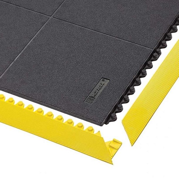 Notrax modul�r svejsem�tte Cushion Ease Solid 656 - 91x91cm sort nitril m�tte