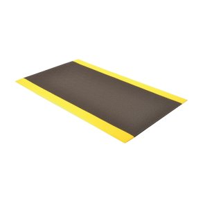Notrax ESD Mtte Cushion 825 - 91x150cm Sort/Gul antistatisk mtte