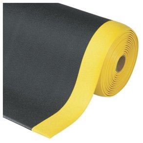 Notrax ESD Mtte Cushion 825 - 91cm x 18,3m Sort/GulAntistatisk mtte p rulle