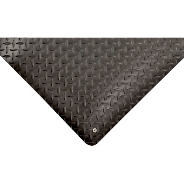 Notrax ESD mtte Diamond 826 - 91x300cm Sort Antistatisk mtte