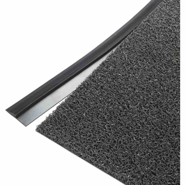 M�rkegr� NoTrax m�tte p� m�l med sort kant, ideel til butik eller industri.