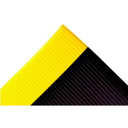 Notrax arbejdsm�tte Crossrib Sof-Tred 406 - 91cm Sort/Gul Vinylm�tte meterm�l (pr. cm)