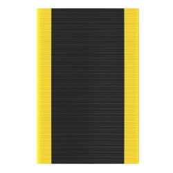 Notrax arbejdsm�tte Crossrib Sof-Tred 406 - 91cm Sort/Gul Vinylm�tte meterm�l (pr. cm)