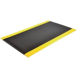 Notrax 408 Airug+ arbejdsm�tte - 122cm x 18,3 Meter Sort/Gul Skumm�tte rulle