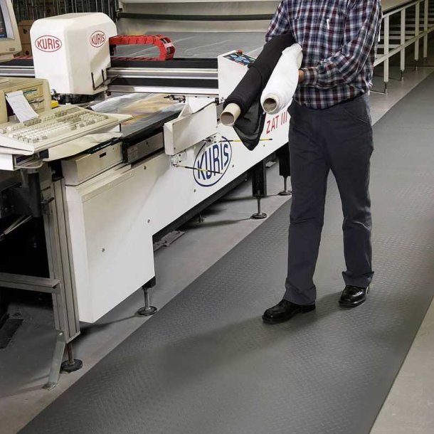 Notrax arbejdsmtte Crossrib Sof-Tred 406 - 91cm x 18,3 meter Gr Vinylmtte rulle