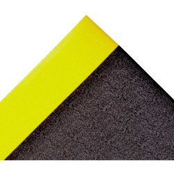 Notrax arbejdsm�tte 409 Sof-Tred+ - 91x150cm Sort/Gul Skumm�tte