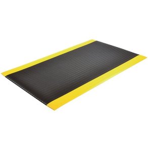 Notrax arbejdsmtte 410 Airug - 60x91cm Sort/Gul Skummtte