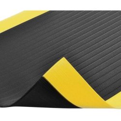 Notrax arbejdsm�tte 410 Airug - 60x91cm Sort/Gul Skumm�tte