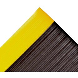 Notrax arbejdsm�tte 410 Airug - 60x91cm Sort/Gul Skumm�tte