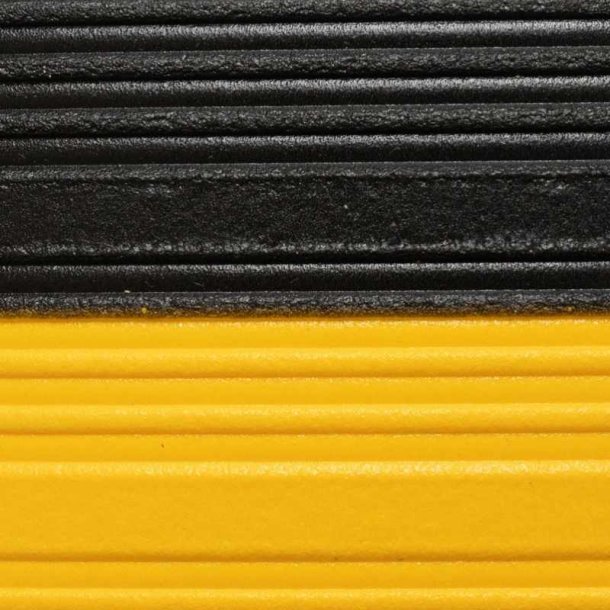 Notrax arbejdsm�tte 410 Airug - 60x91cm Sort/Gul Skumm�tte