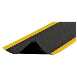 Notrax 411 Sof-Tred arbejdsm�tte - 122cm Sort/Gul Skumm�tte meterm�l (pr. cm)