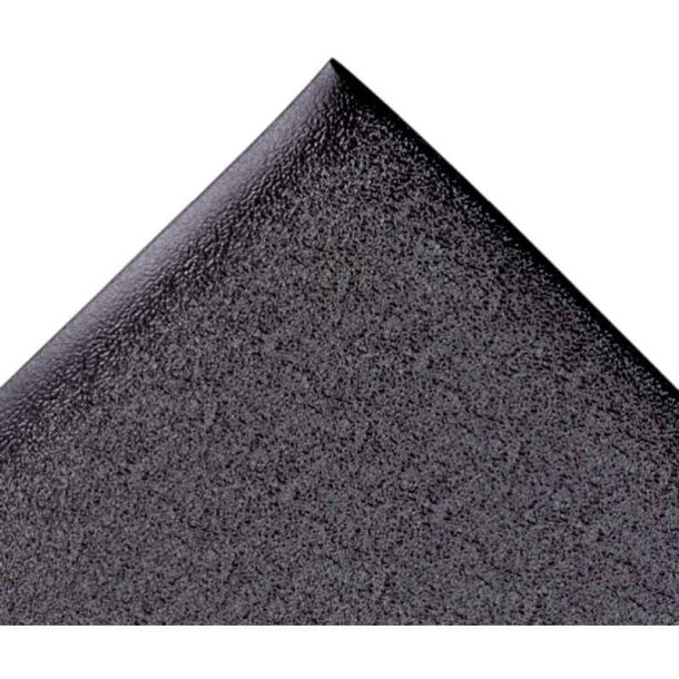 Notrax 411 Sof-Tred arbejdsm�tte - 122cm Sort Skumm�tte meterm�l (pr. cm)