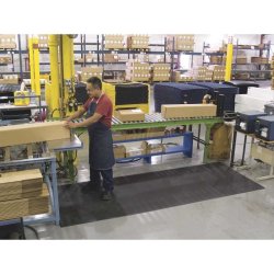 Notrax 411 Sof-Tred arbejdsm�tte - 122cm Sort Skumm�tte meterm�l (pr. cm)