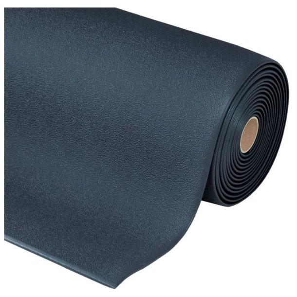 Notrax 411 Sof-Tred arbejdsm�tte - 122cm Sort Skumm�tte meterm�l (pr. cm)