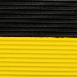 Notrax 413 Gripper Sof-Tred arbejdsm�tte - 60cm x 18,3 meter sort/gul Vinylm�tte rulle