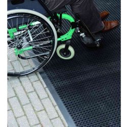 Notrax udend�rs m�tte Oct-O-Flex 599B - 70x90cm sort gummi dr�nm�tte