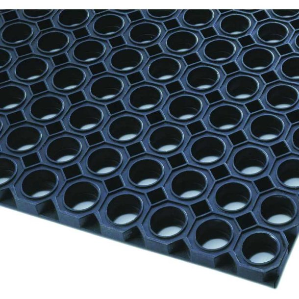 Notrax udendrs mtte Oct-O-Mat 564 - 100x150cm sort gummi Drnmtte