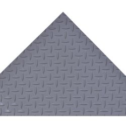 Notrax arbejdsmtte Diamond Plate 737 - 4,7mm x 91cm tynd gr PVC mtte - 22,8 meter rulle