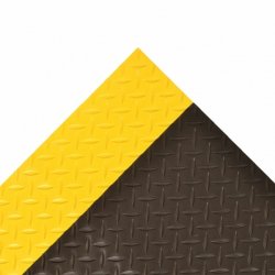 Notrax arbejdsmtte Diamond plate 737 - 4,7mm x 91cm tynd s/g PVC mtte meterml (pr. cm)