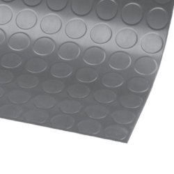 Notrax beskyttelsesmtte 745 Dots - 3mm x 100cm - 10 meter tynd gr gummimtte