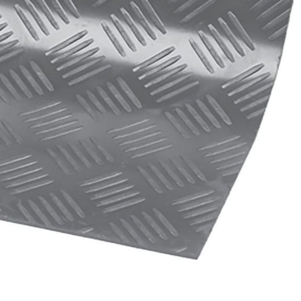 Notrax beskyttelsesmtte 746 Check - 3mm x 140cm tynd gr gummimtte meterml (pr. cm)