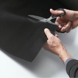 Notrax beskyttelsesmtte 759 Rib - 3mm x 90cm tynd gummimtte Meterml (pr. cm)