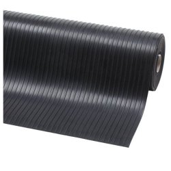 Notrax beskyttelsesmtte 759 Rib - 3mm x 90cm tynd gummimtte Meterml (pr. cm)
