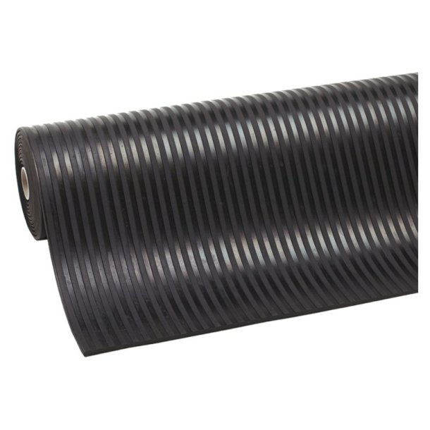 Notrax beskyttelsesmtte 759 Rib - 3mm x 90cm tynd gummimtte Meterml (pr. cm)