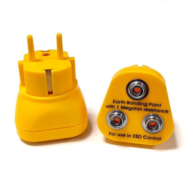 Notrax ESD jordforbindelsesstik - F�lles antistatisk jordstik