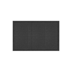 Notrax udend�rs m�tte Rubber Brush 345 - 60x80cm sort gummi m�tte