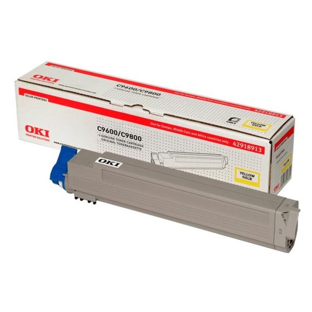 OKI original toner - C9600/C9650/C9800 - Yellow - 15000 sider