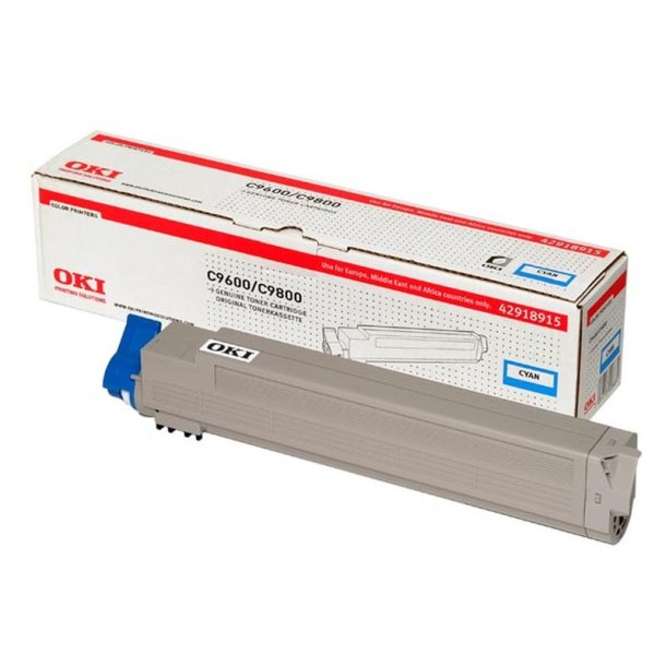 OKI original toner - C9600/C9650/C9800 - Cyan - 15000 sider