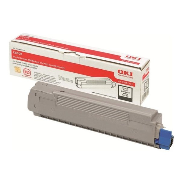 OKI original toner - C8600/C8800 - Sort - 6000 sider