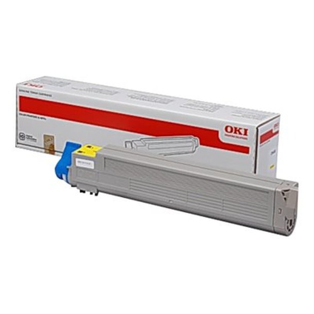 OKI original toner - C9655 - Yellow - 22000 sider