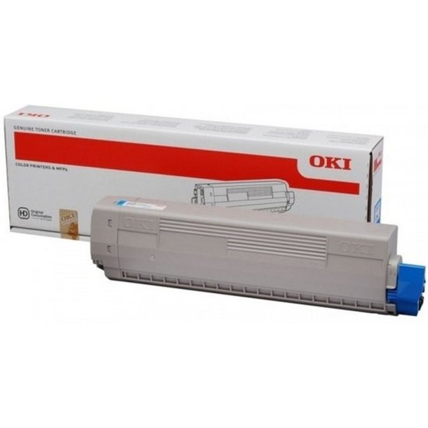 OKI original toner - MC861 - Cyan - 10000 sider