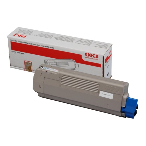 OKI original toner - C610 - Sort - 8000 sider