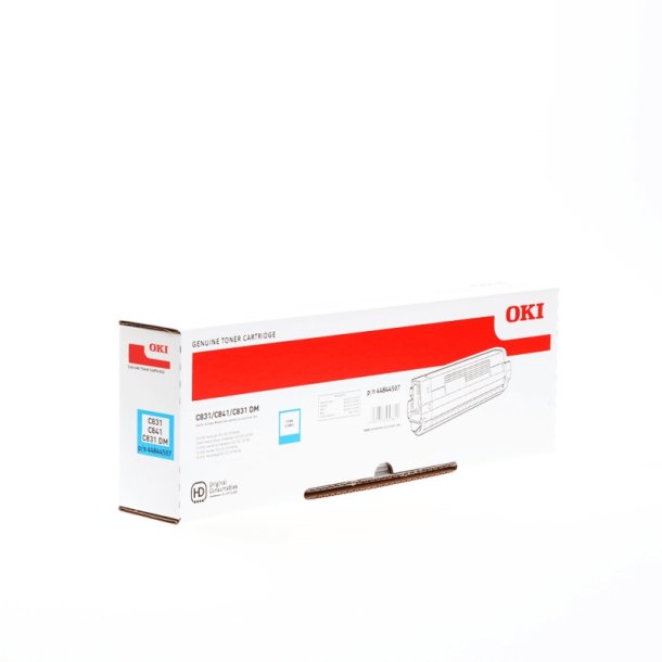 OKI original toner - C831/C841 - Cyan - 10000 sider