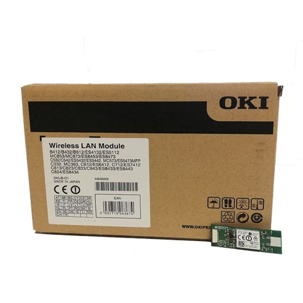 OKI WIFI MC8 - Wireless LAN Module - Udskriftsserver - 802.11a, 802.11b/g/n