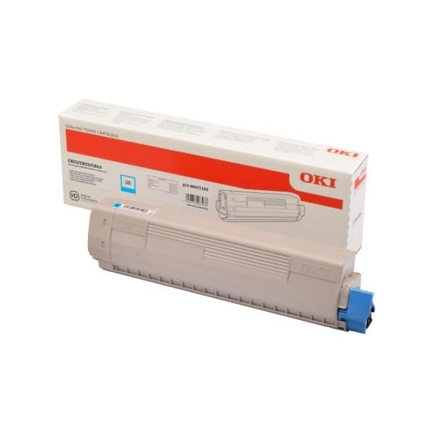 OKI original toner - C823/833/843 - cyan - 7000 sider