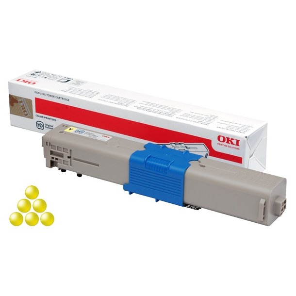 OKI original toner - C332/MC363 - yellow - 3000 sider