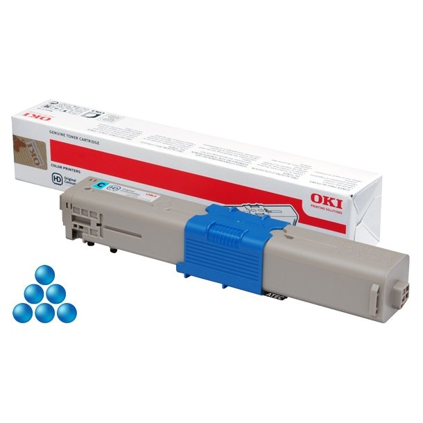 OKI original toner - C332/MC363 - cyan - 3000 sider