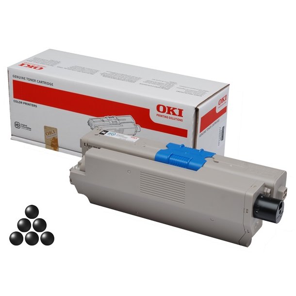 OKI original toner - C332/MC363 - sort - 3500 sider