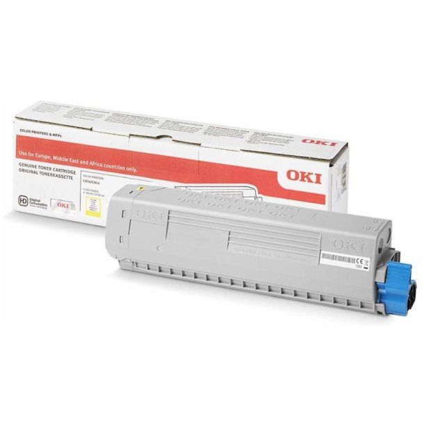 OKI original toner - C834 - Yellow - 10000 sider