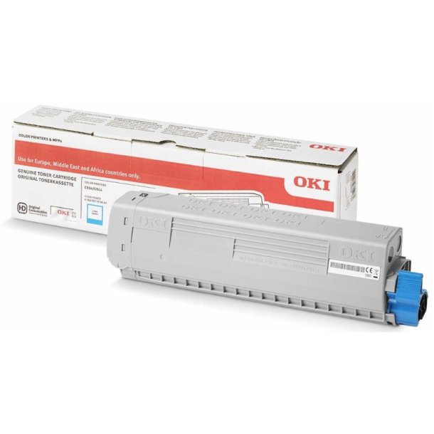 OKI original toner - C834 - Cyan - 10000 sider