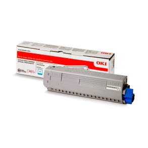 OKI original toner - C824 - Cyan - 5000 sider
