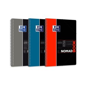 Oxford Student Nomadbook B5+ - linjeret - 160 sider - blok og samlemappe 2-i-1