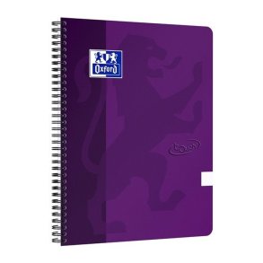 Oxford Touch Notesbog A4 - blank - 70 ark (140 sider) - 90g - Lilla