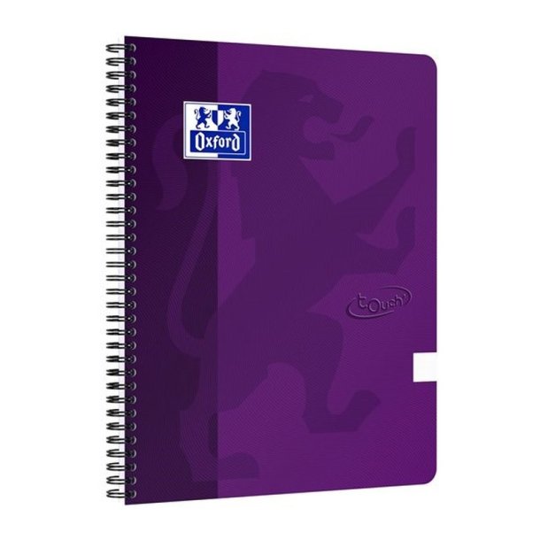 Oxford Touch Notesbog A4 - blank - 70 ark (140 sider) - 90g - Lilla