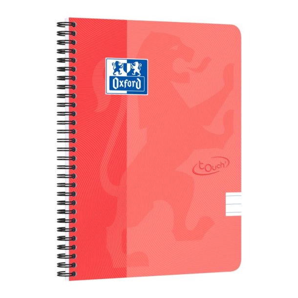 Oxford Touch Notesbog A5+ - linieret - 70 ark (140 sider) - 90g - Orange